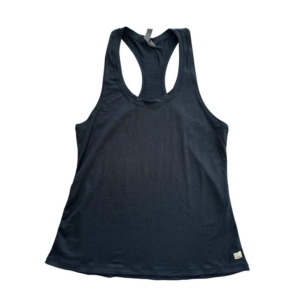 Vuori Lux Performance Tank Top Black Racerback VW108 size Large